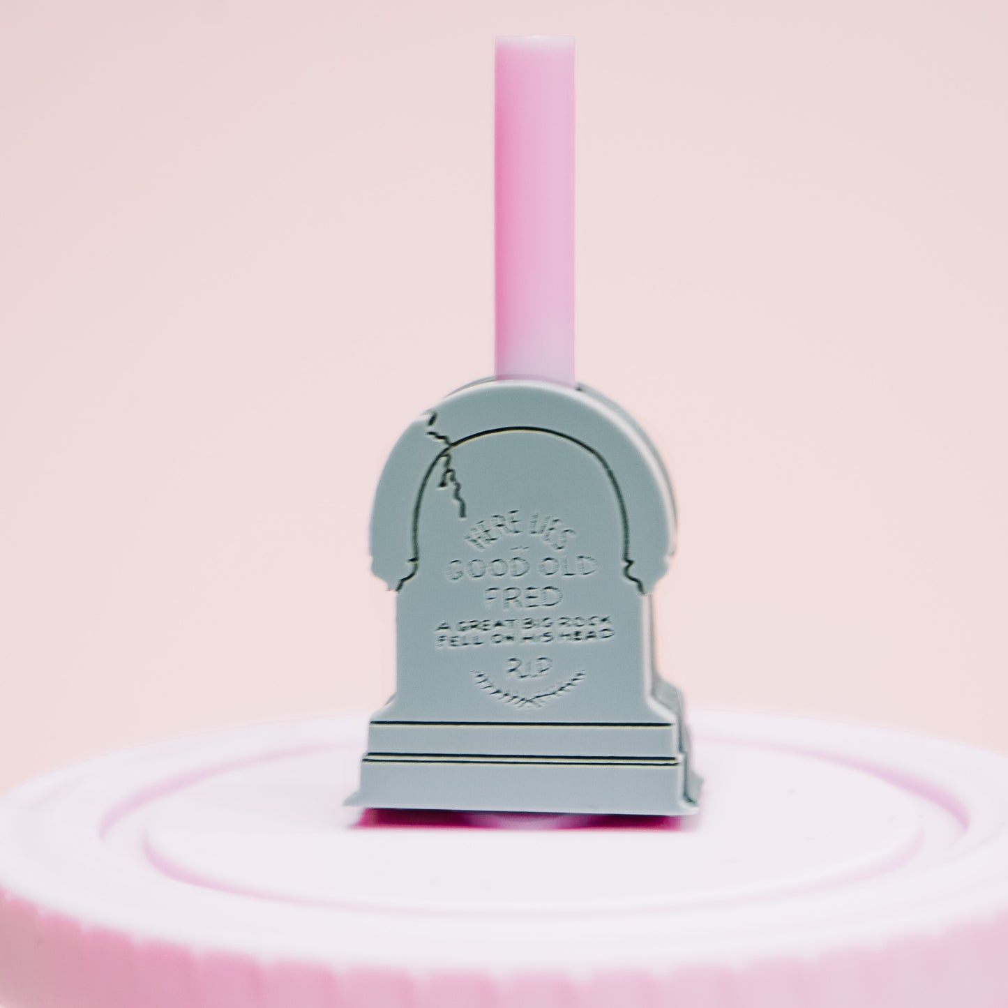 Tombstone Straw Charm