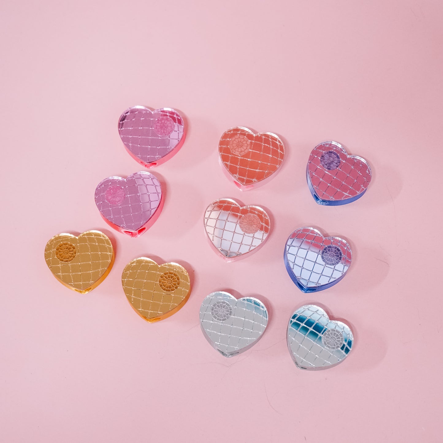 Disco Death Heart Straw Charm