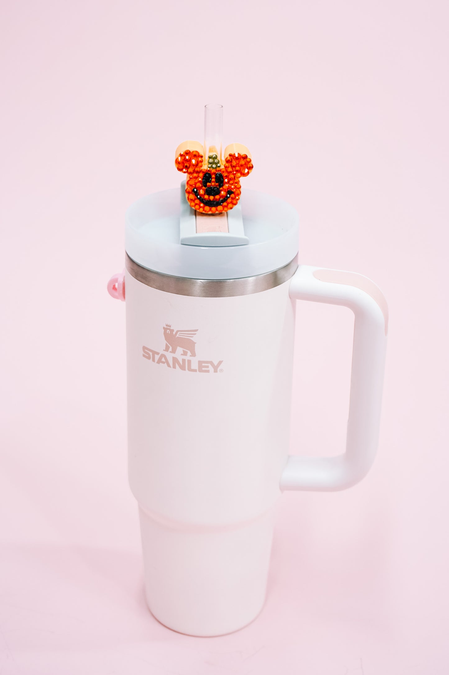 Mouse Pumpkin Straw Charm