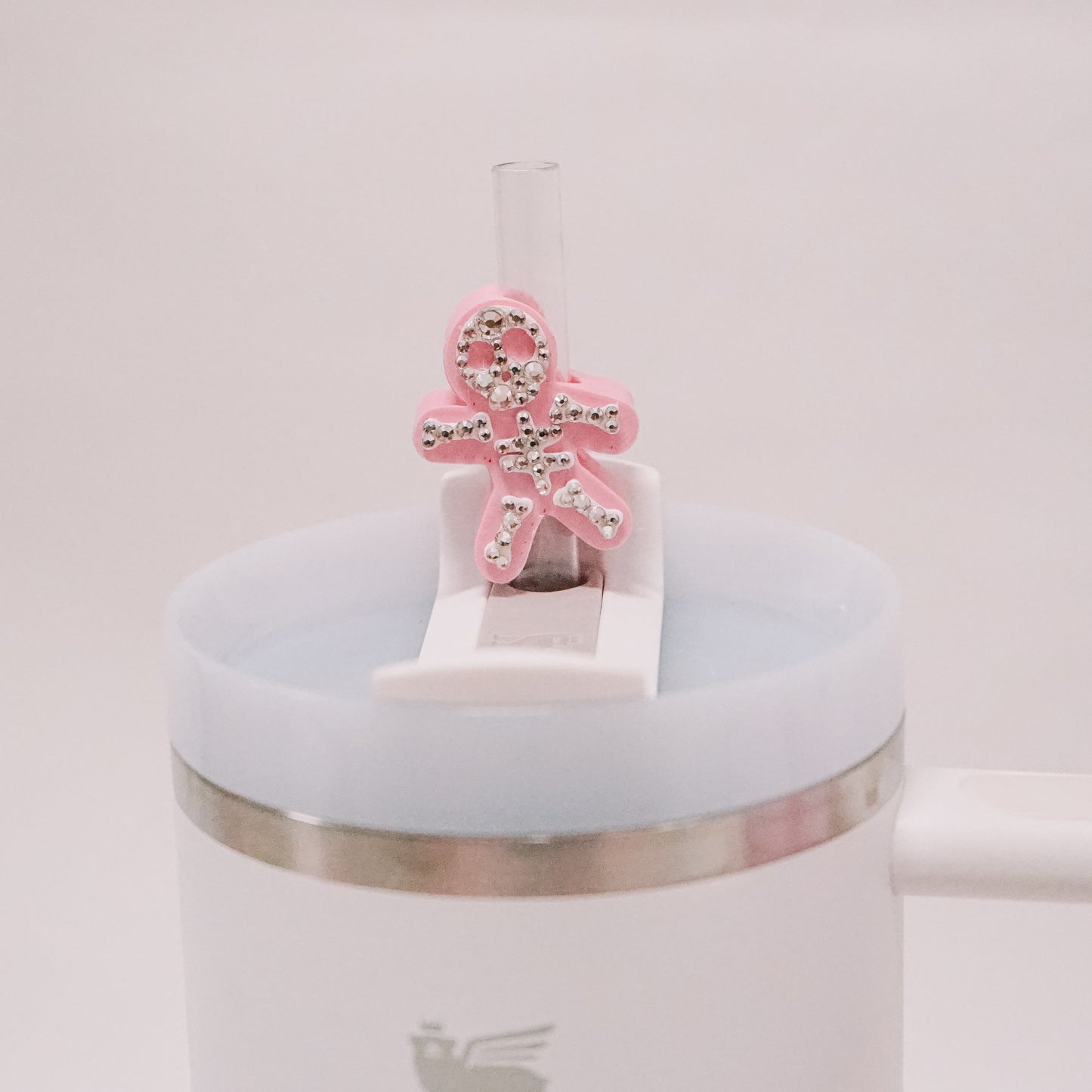 Pastel Skelly Straw Charm