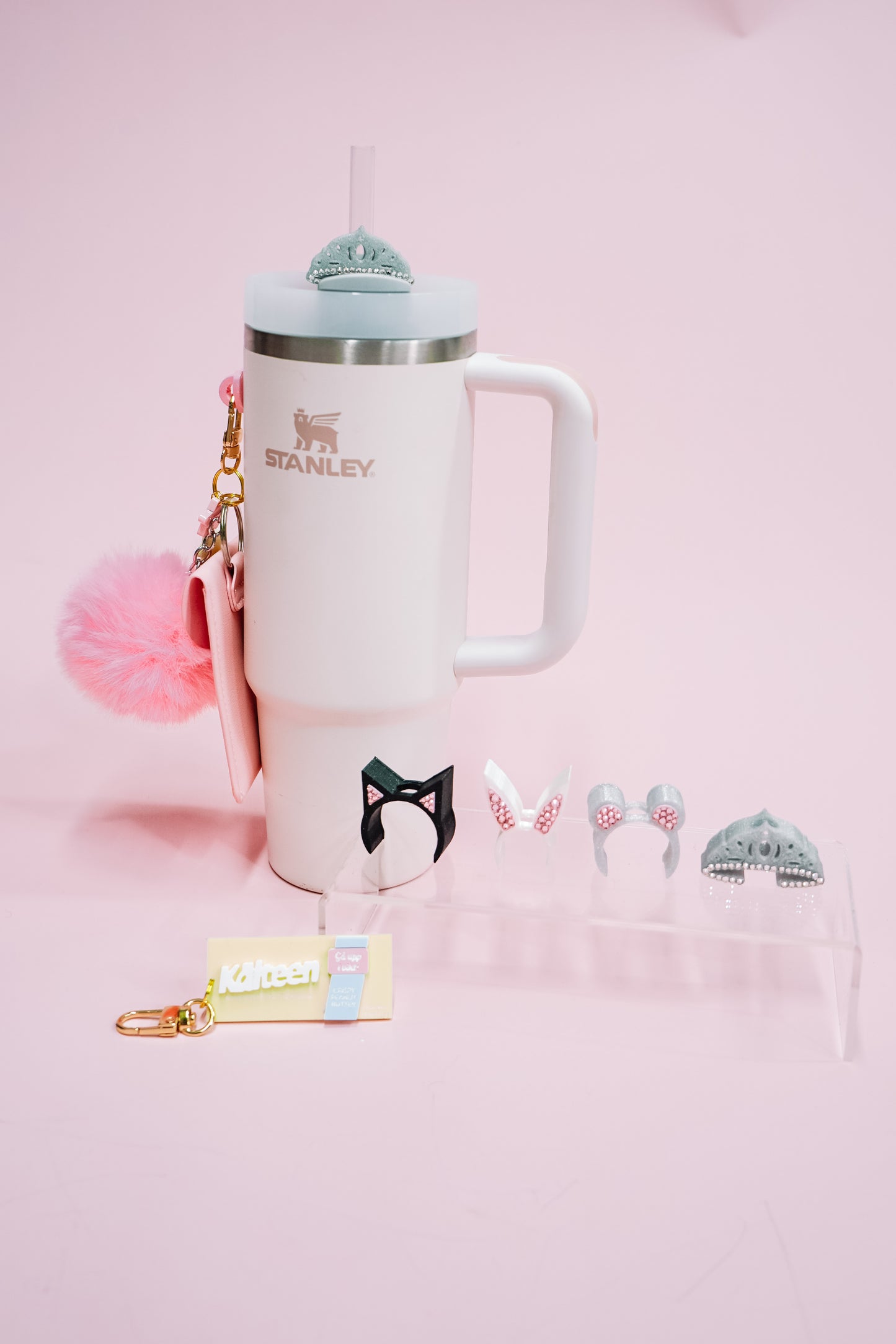 4 Pack Plastics Straw Charms