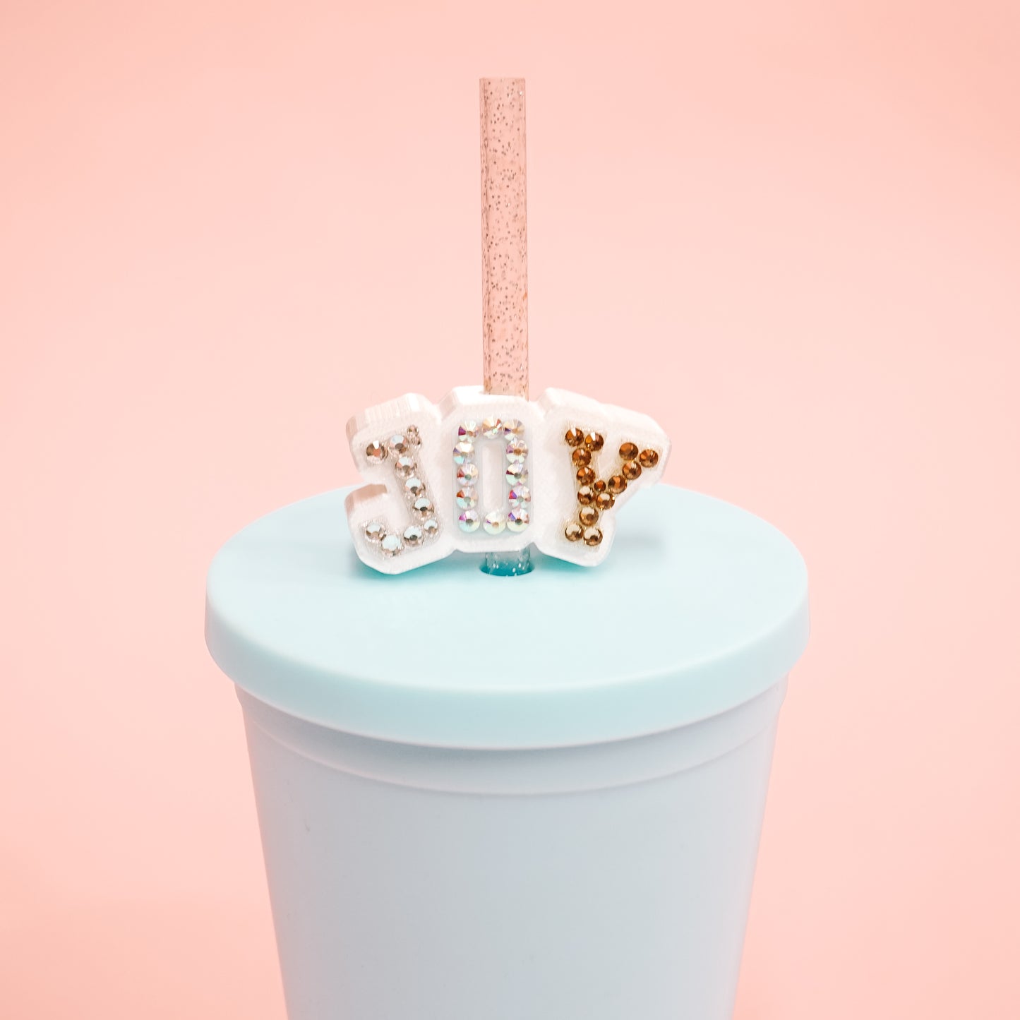 Varsity Joy Straw Charm