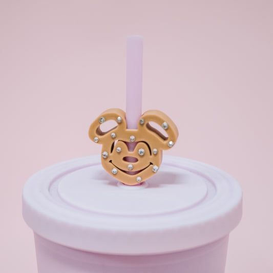 Ears Pretzel Straw Charm
