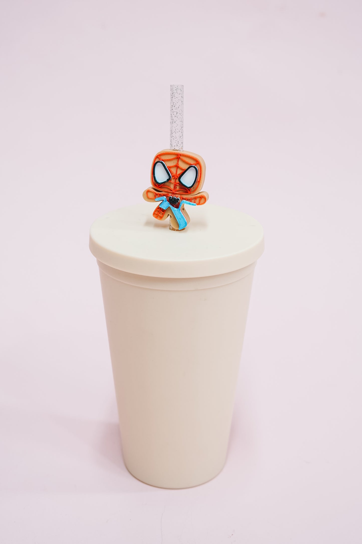 Ginger Spidey Straw Charm