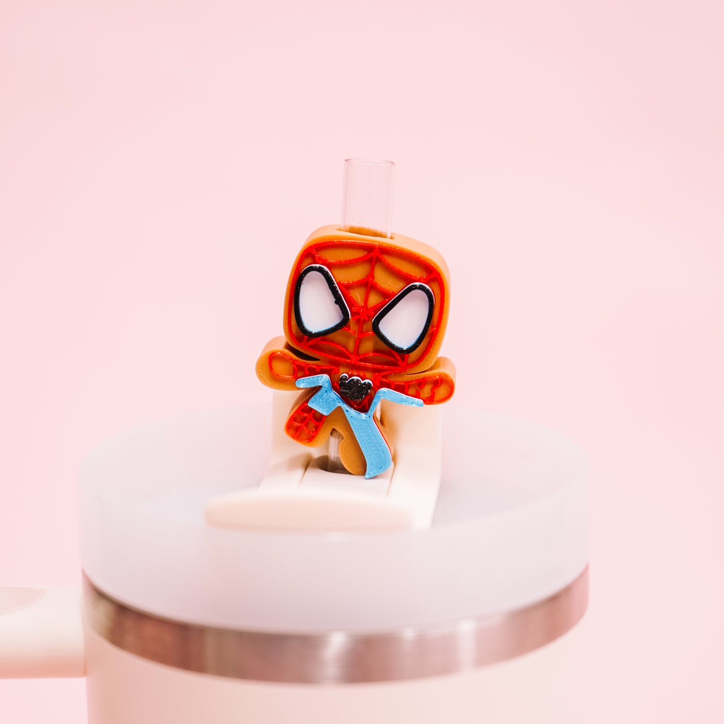 Ginger Spidey Straw Charm