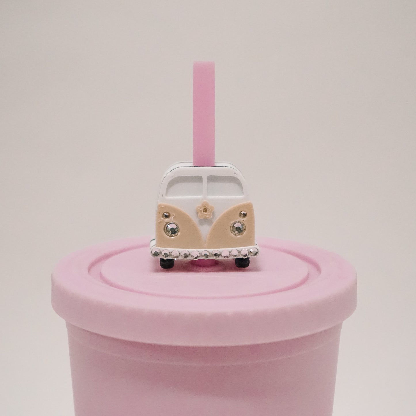 Bus Straw Charm