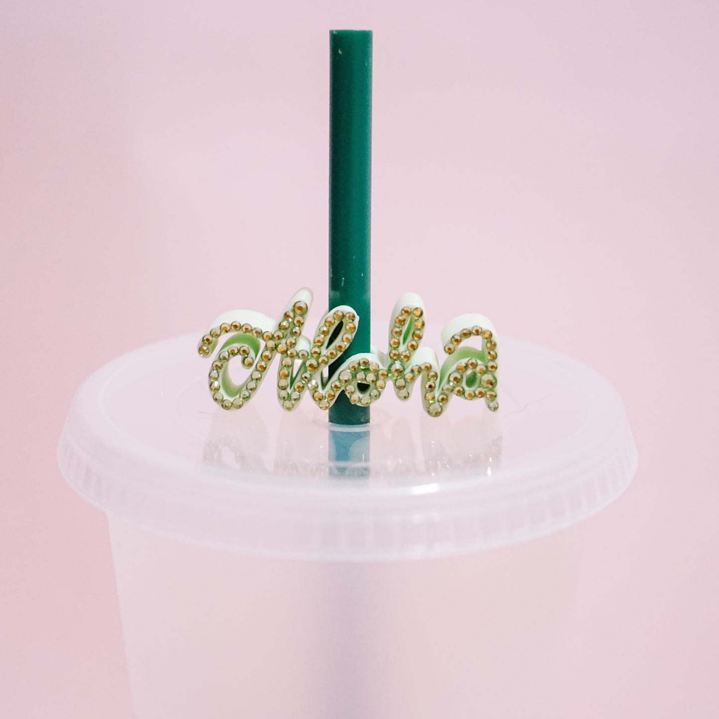 Aloha Straw Charm