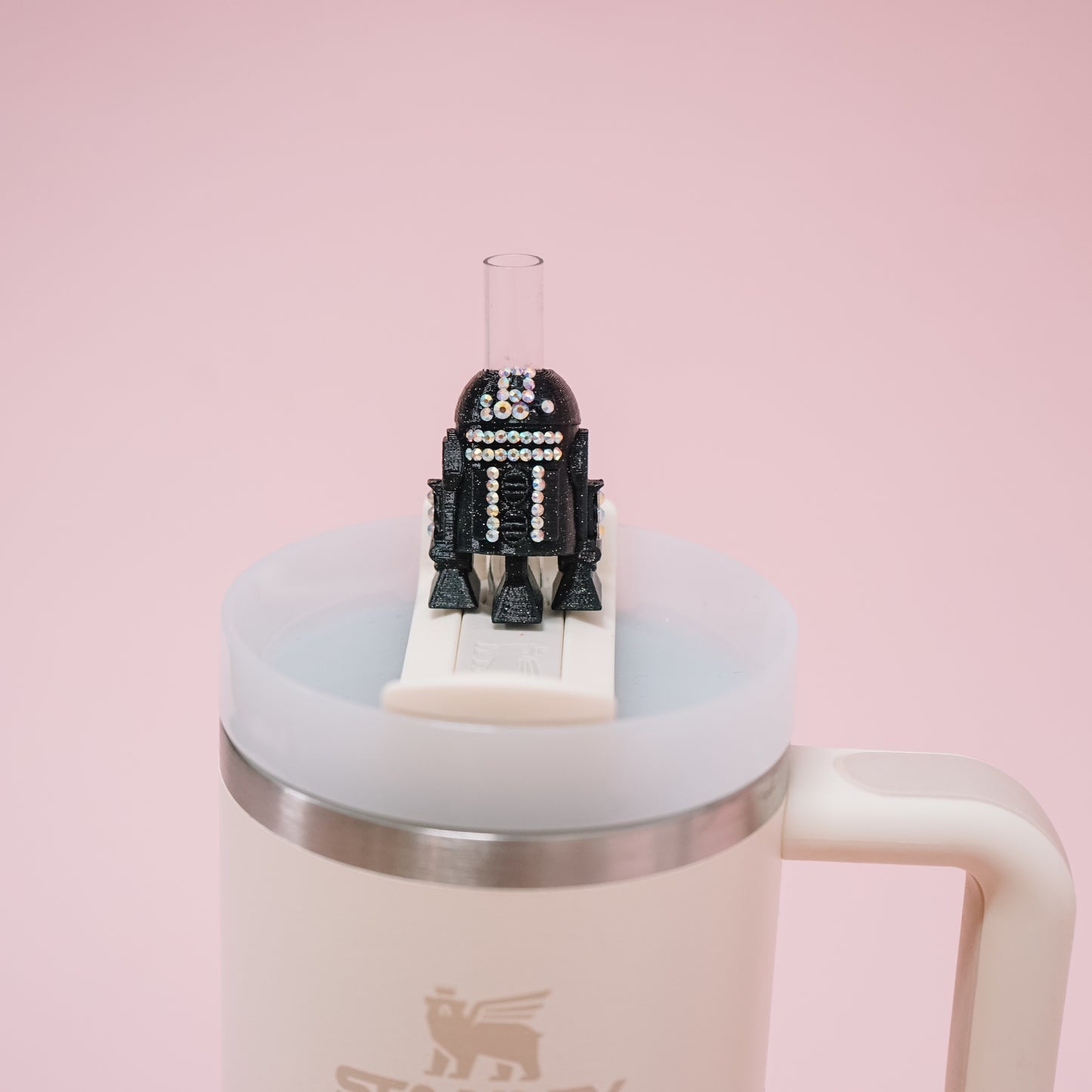 Crystal Droid Straw Charm