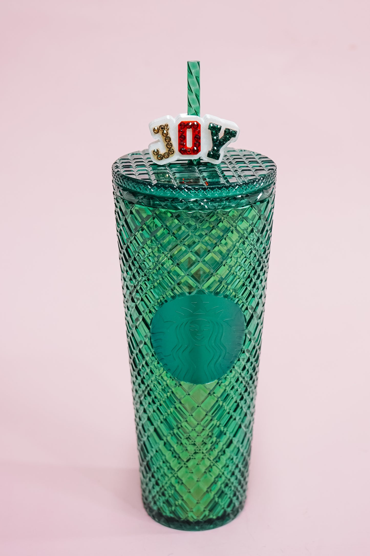 Varsity Joy Straw Charm
