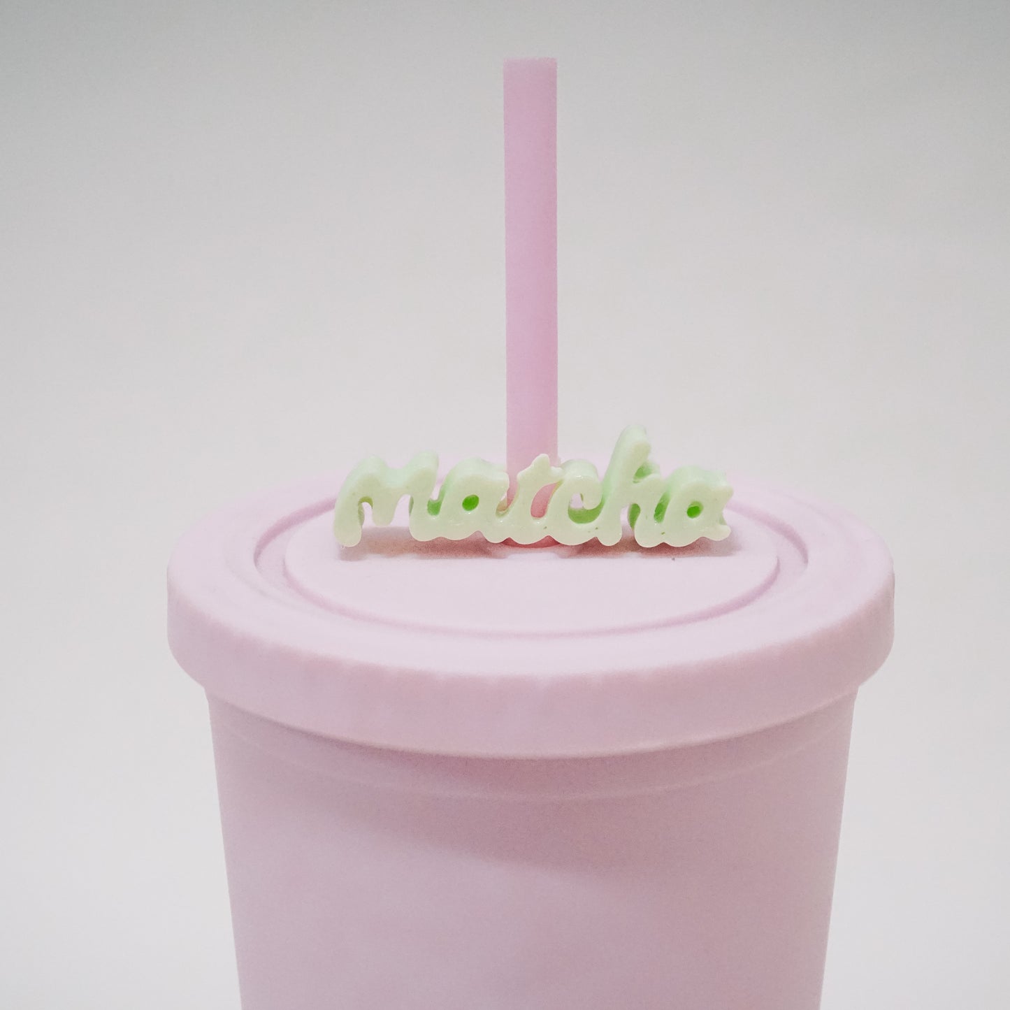 Matcha Straw Charm