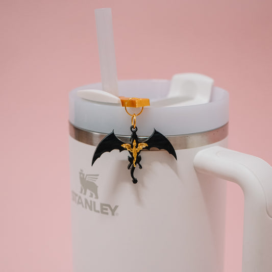 Two Dragons Straw Dangle