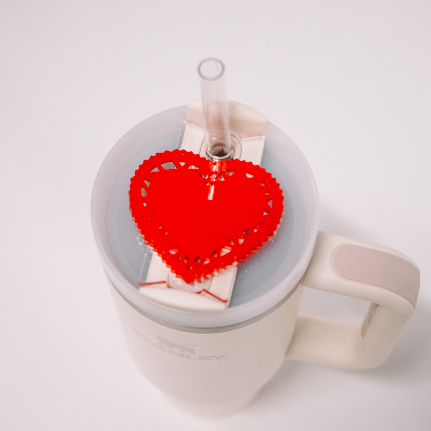 Heart Doily Lid Plate