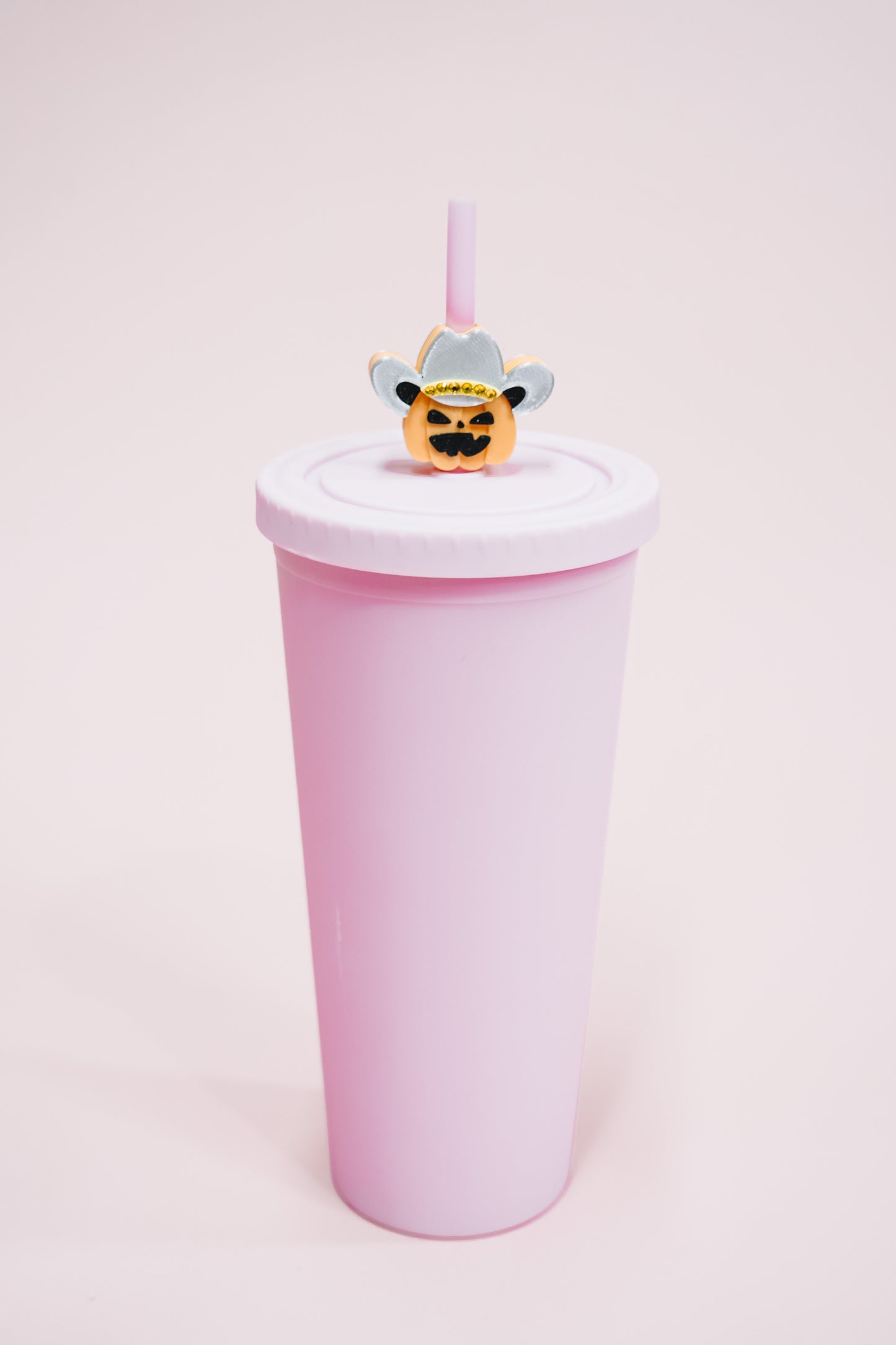 Cowboy Pumpkin Straw Charm