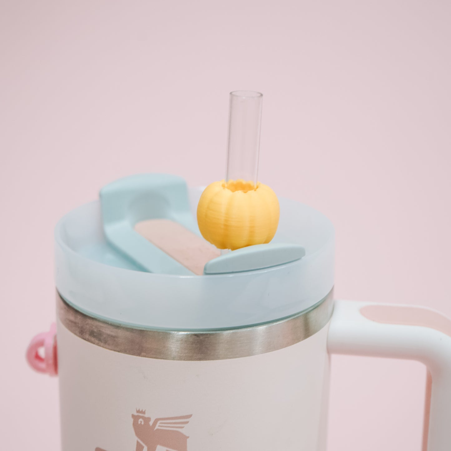 Mini Pumpkin Straw Charm