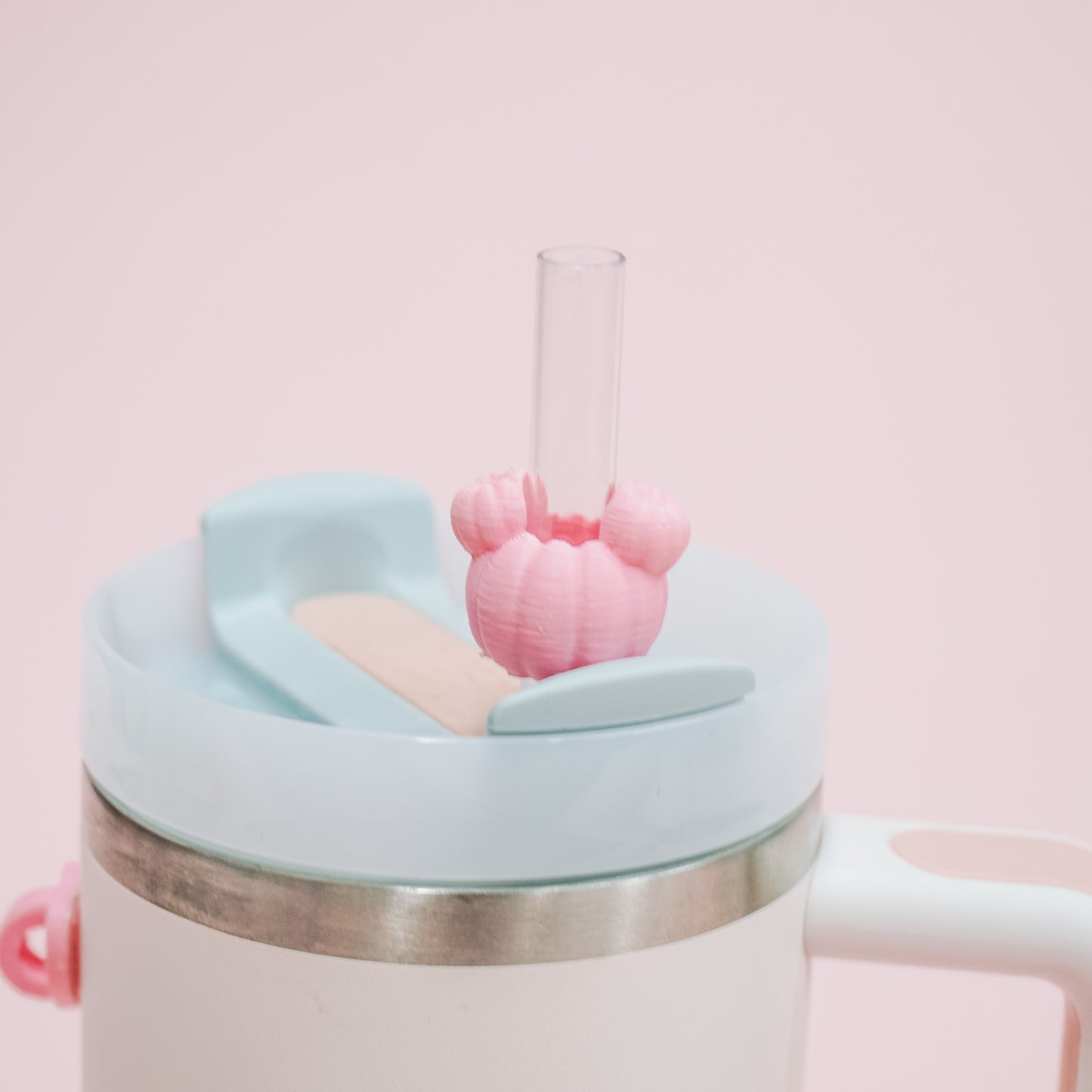 Mini Ears Pumpkin Straw Charm