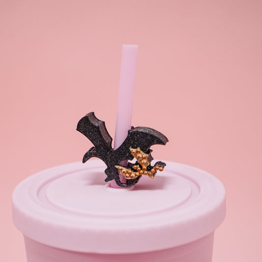 Dragon Pair Straw Charm