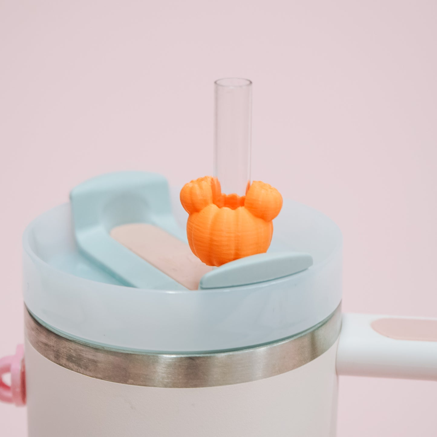 Mini Ears Pumpkin Straw Charm
