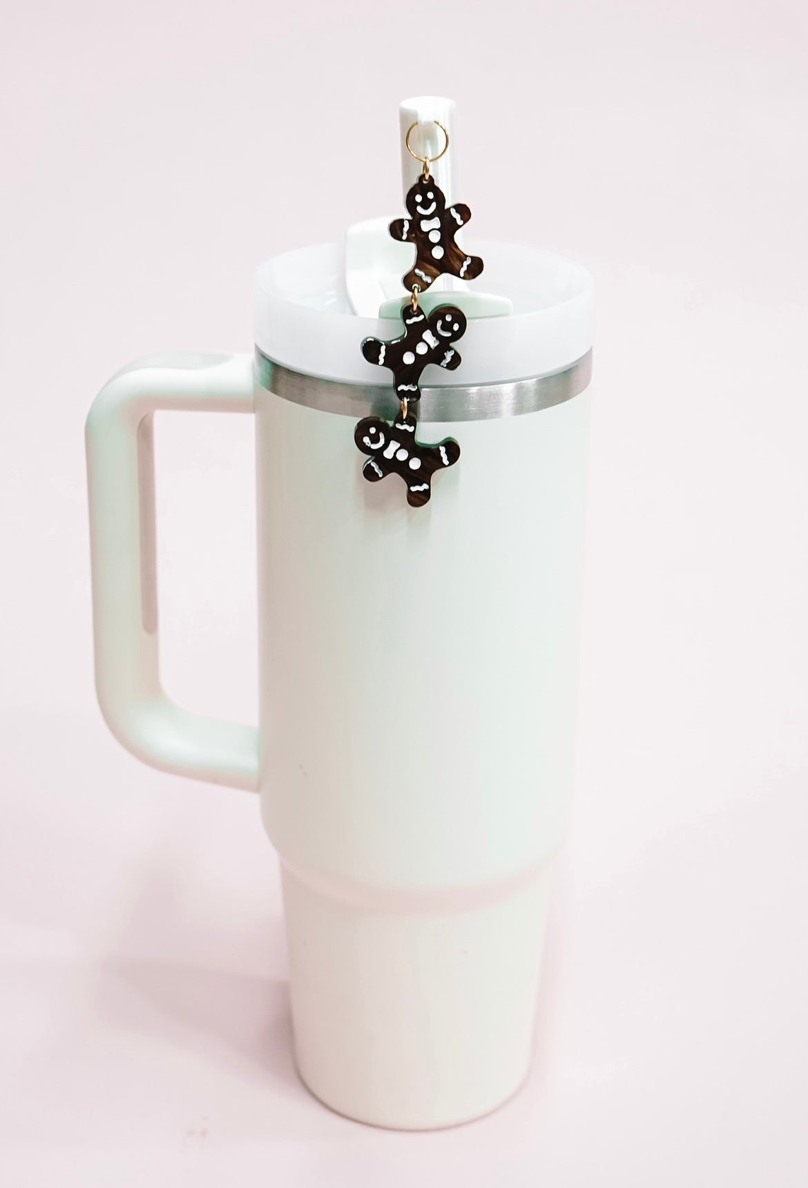 Gingerbread Charmed Straw Cover