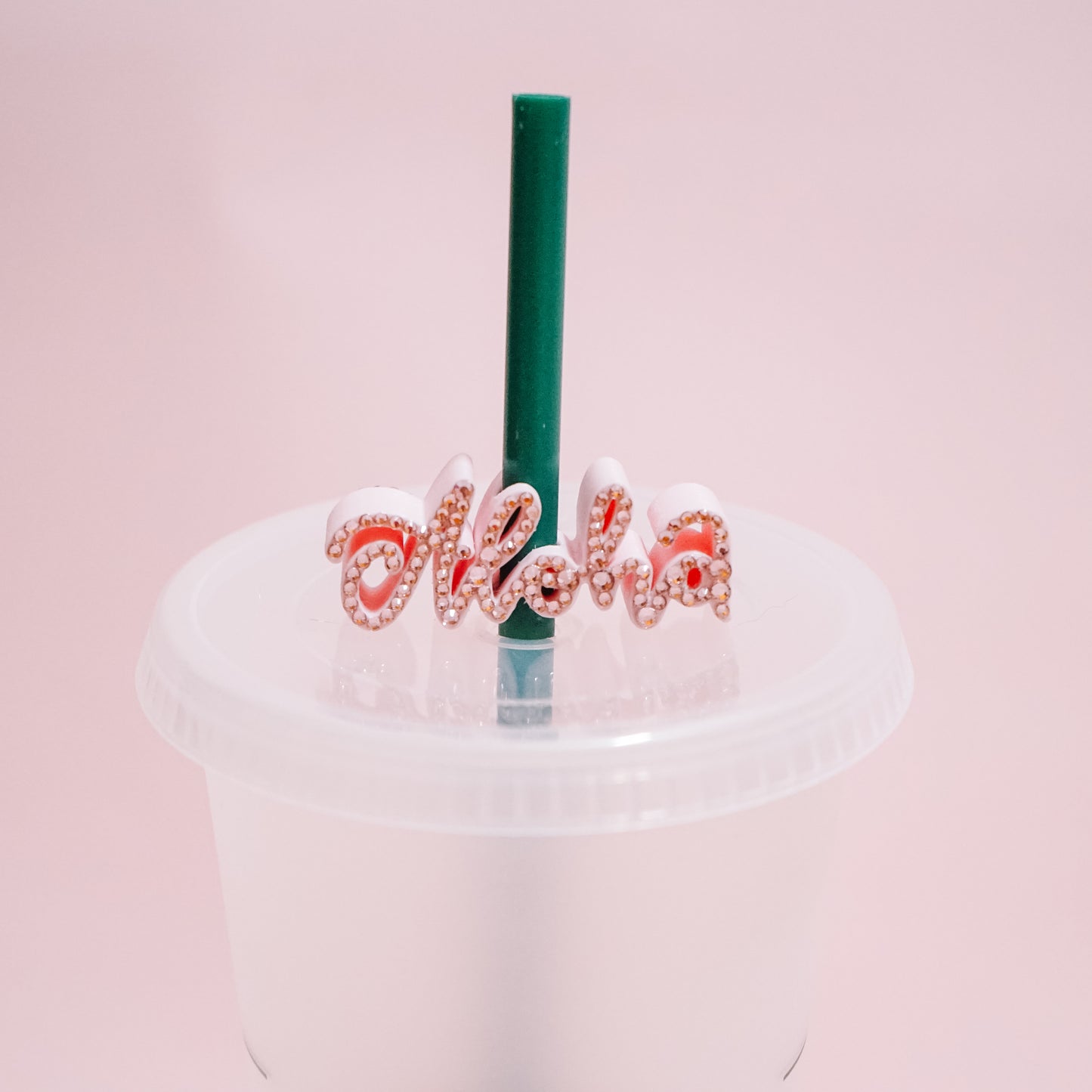 Aloha Straw Charm