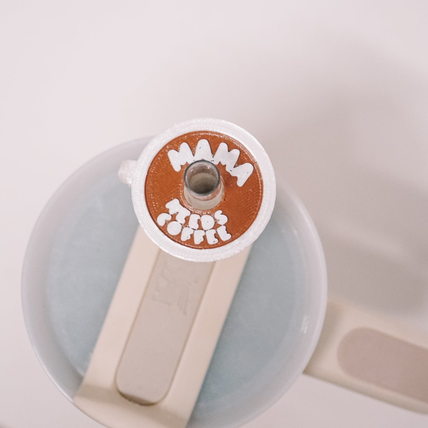 Mama Needs Coffee Straw Charm