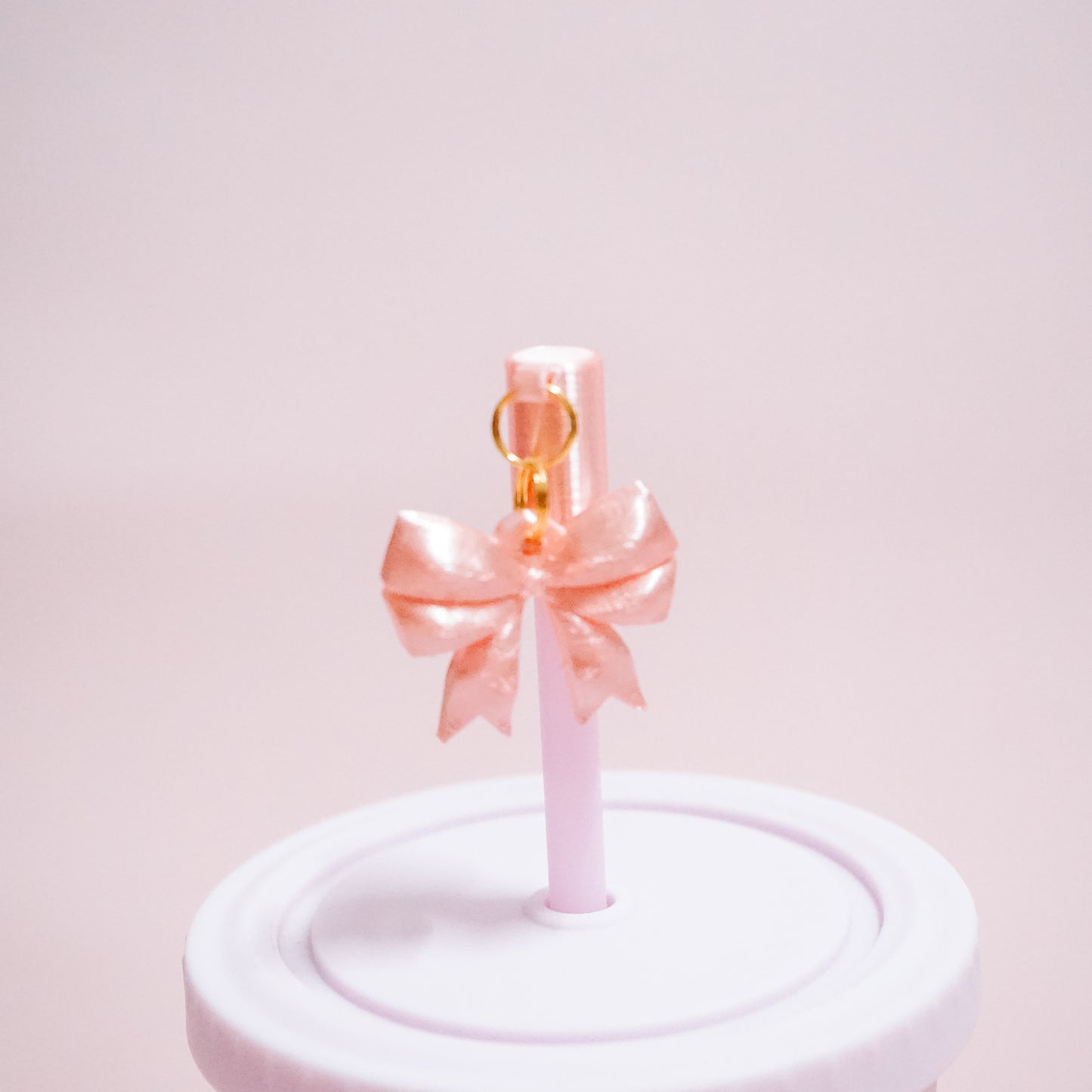 3D Bow Charmed Straw Cover