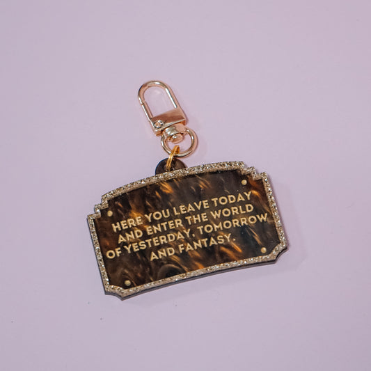Enter Sign Bag Charm
