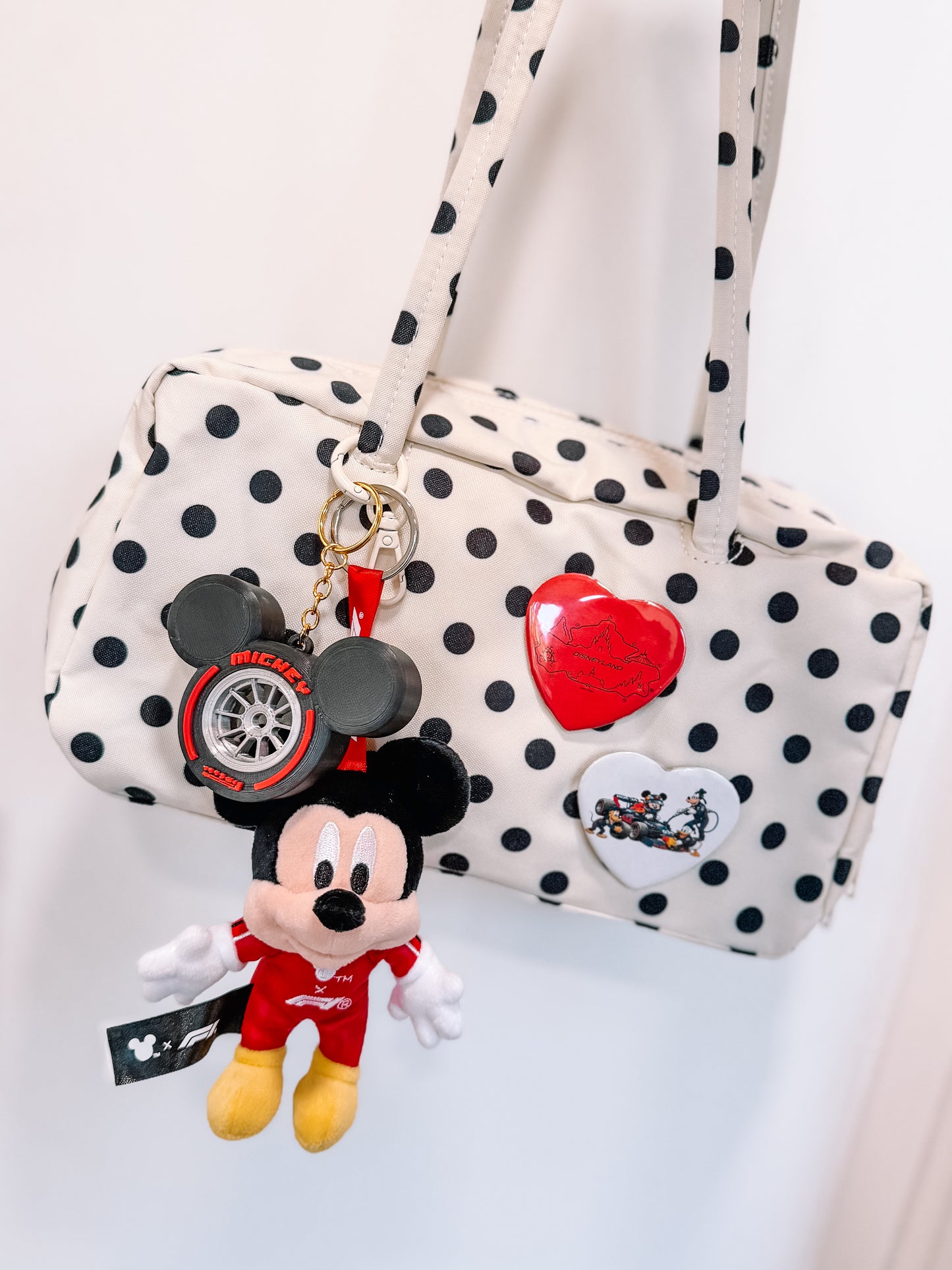 Mouse Tire Bag Charm