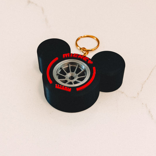 Mouse Tire Bag Charm