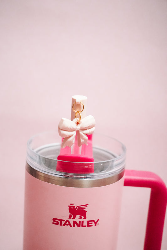 3D Bow Charmed Straw Cover