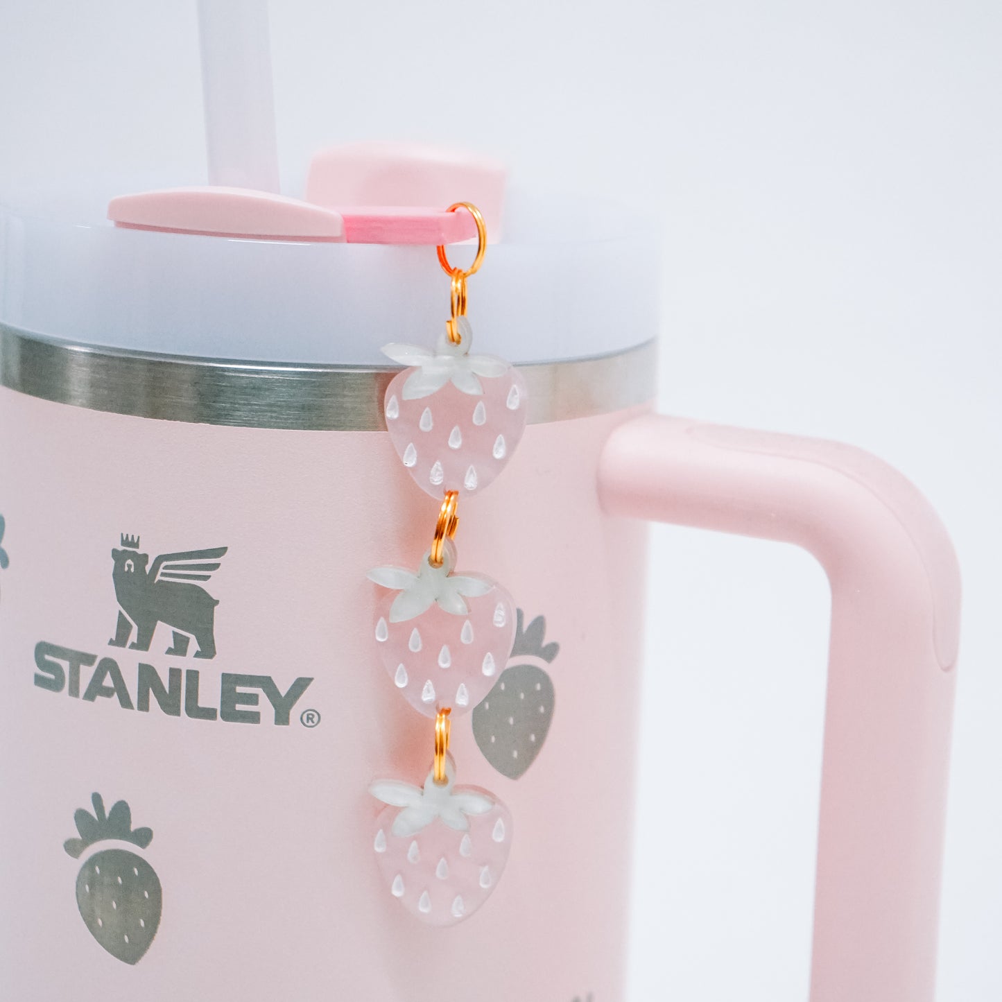 Strawberry Straw Dangle