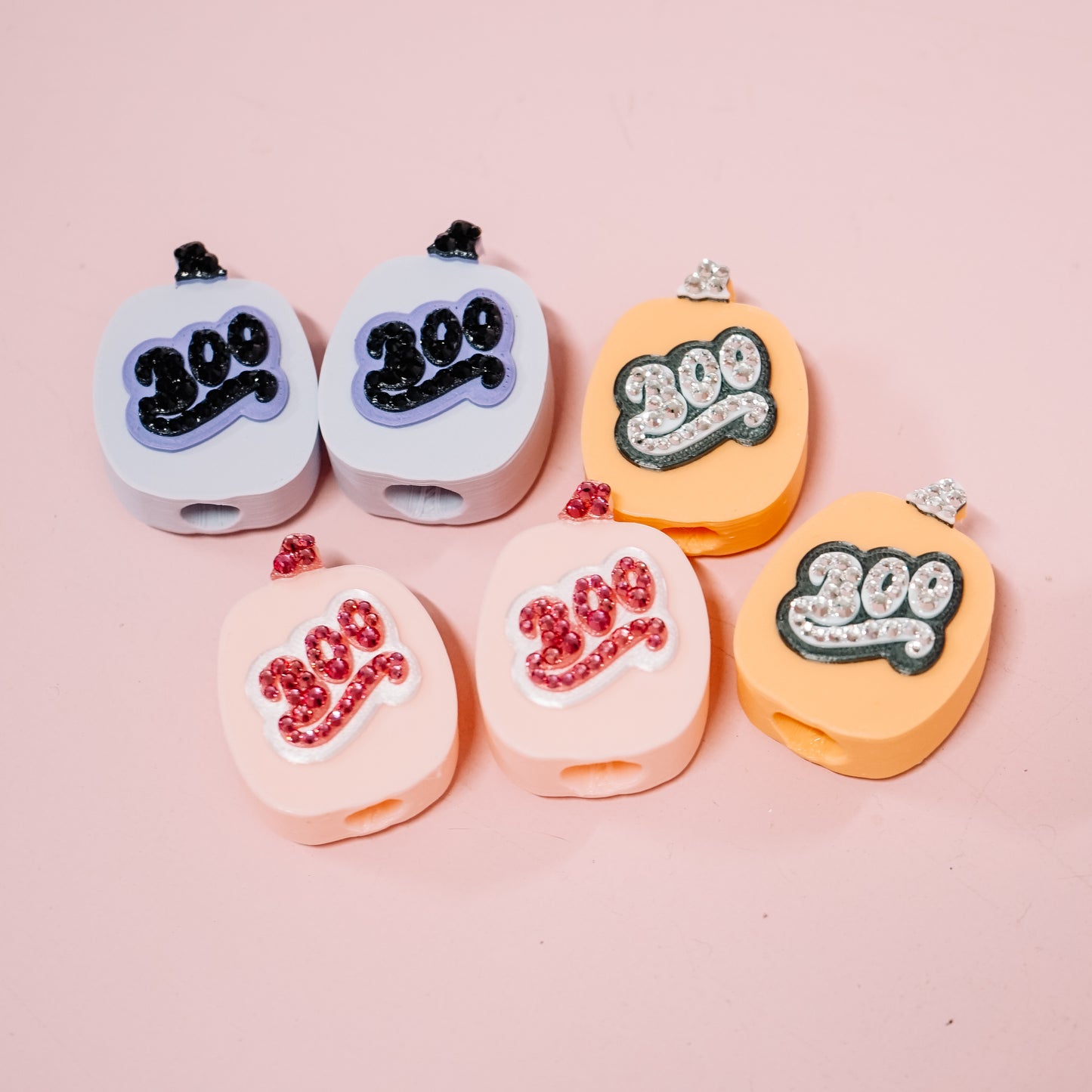 Boo Pumpkin Straw Charm