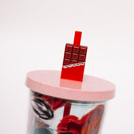 Chocolate Bar Straw Charm
