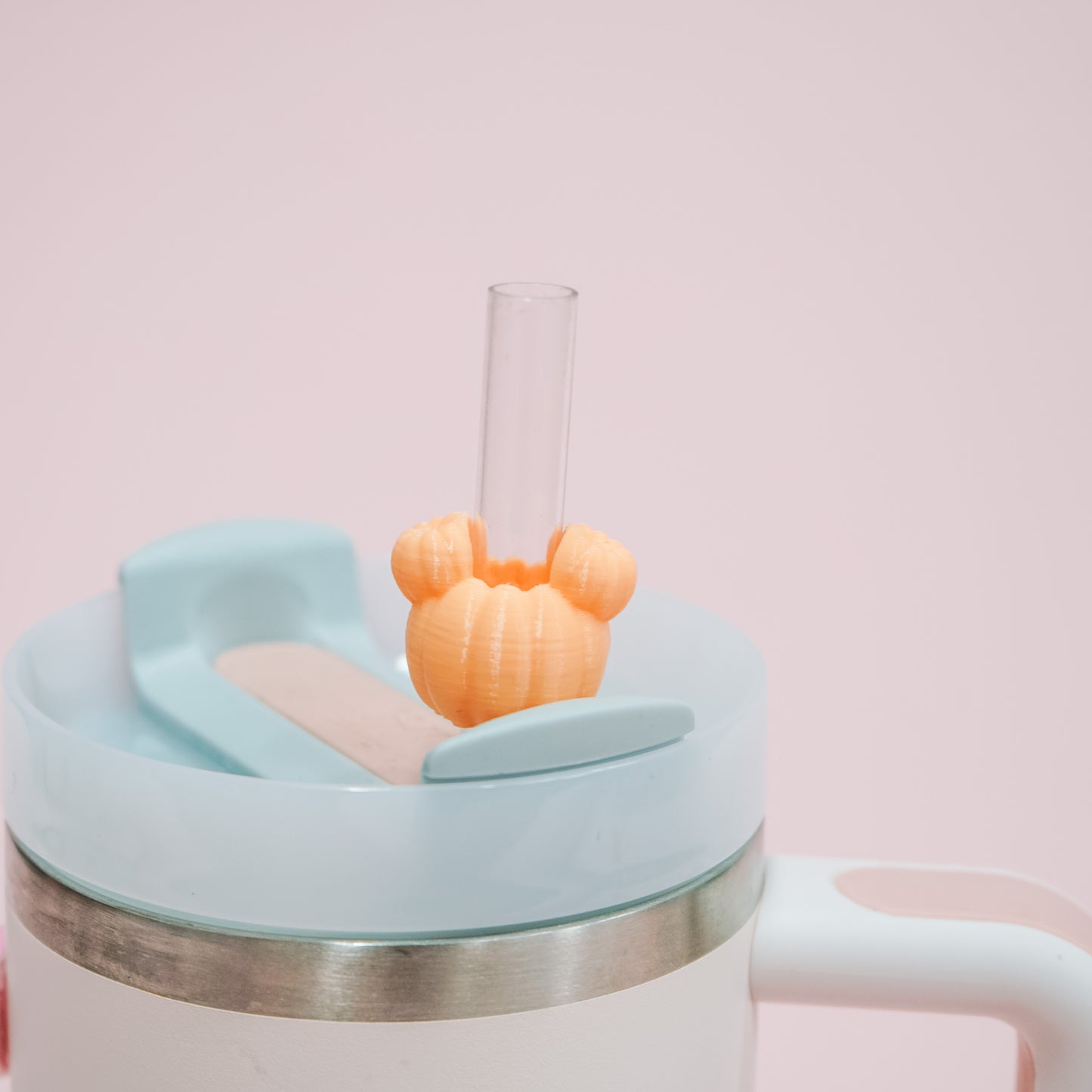 Mini Ears Pumpkin Straw Charm