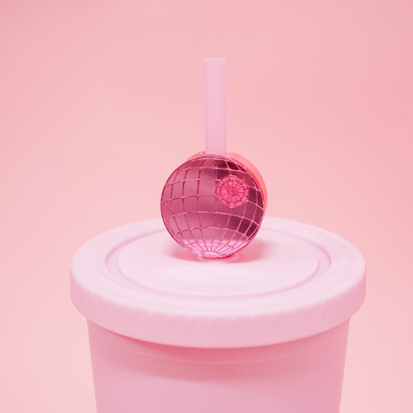 Disco Death Ball Straw Charm