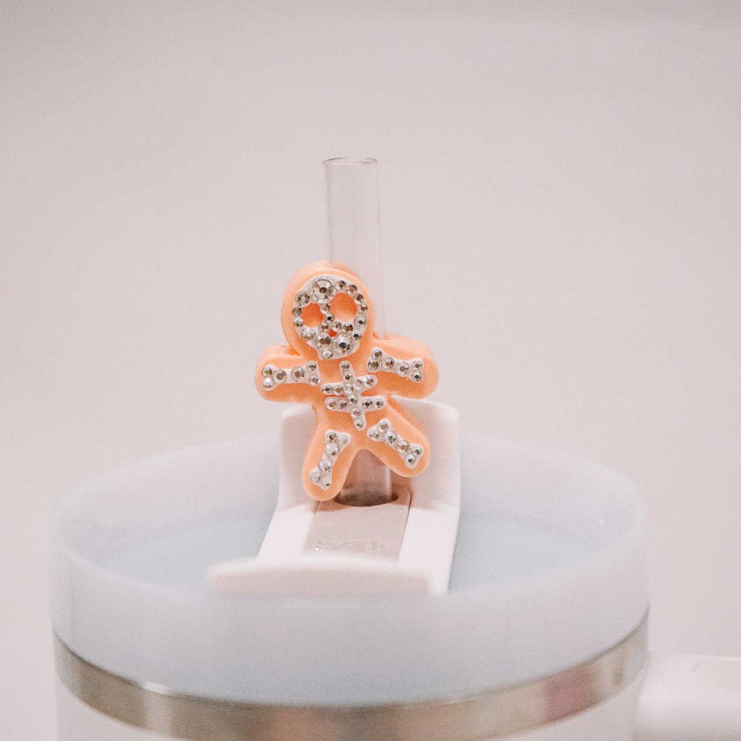 Pastel Skelly Straw Charm