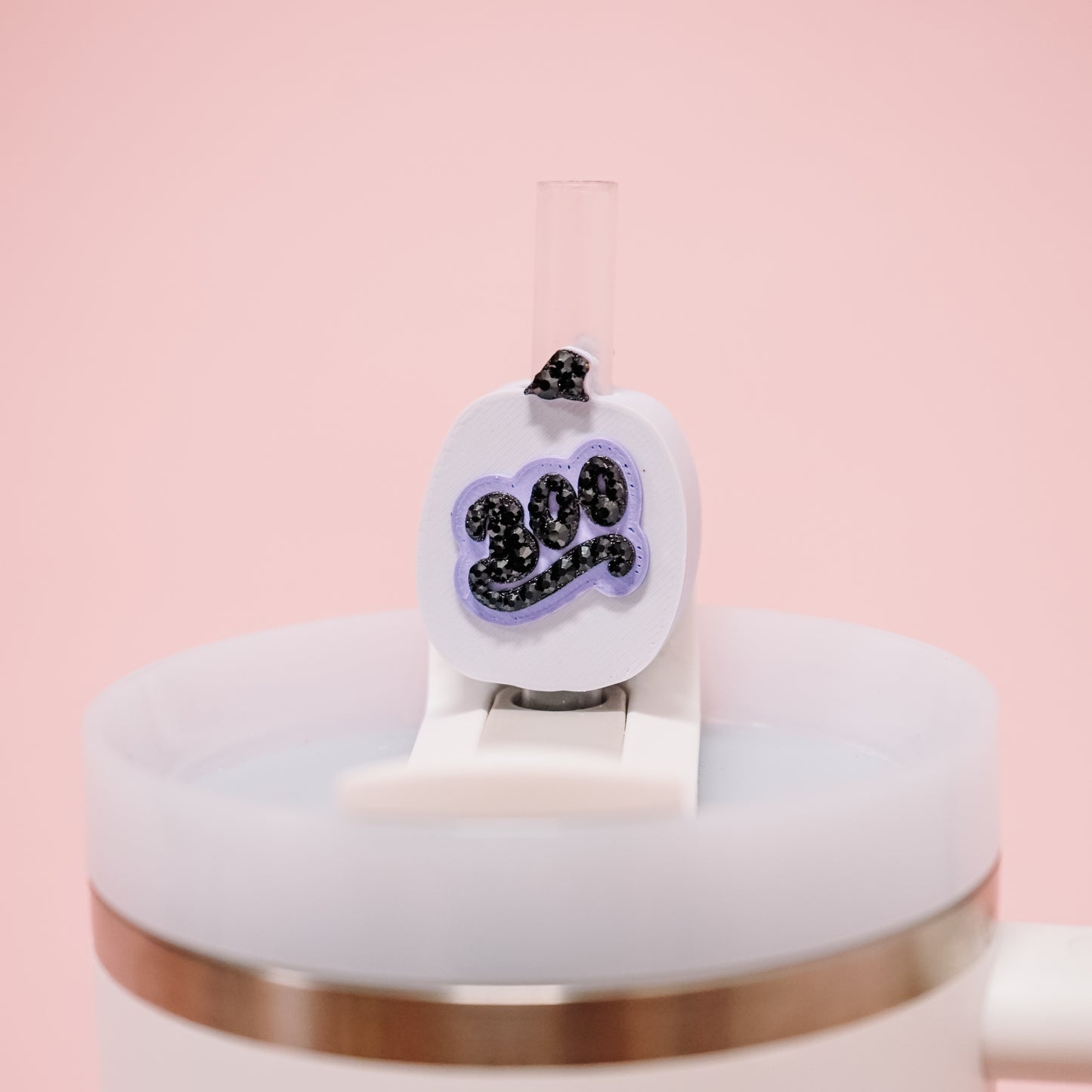 Boo Pumpkin Straw Charm