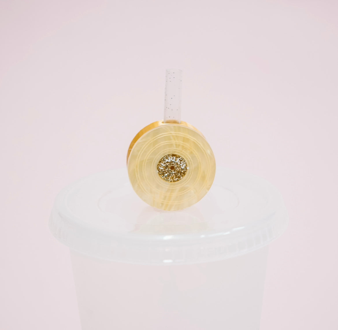 Record Straw Charm