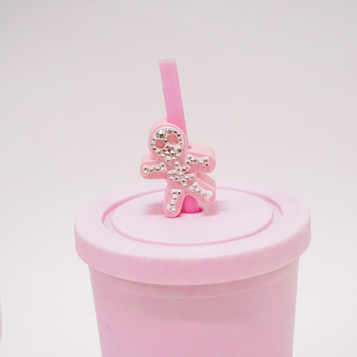 Pastel Skelly Straw Charm
