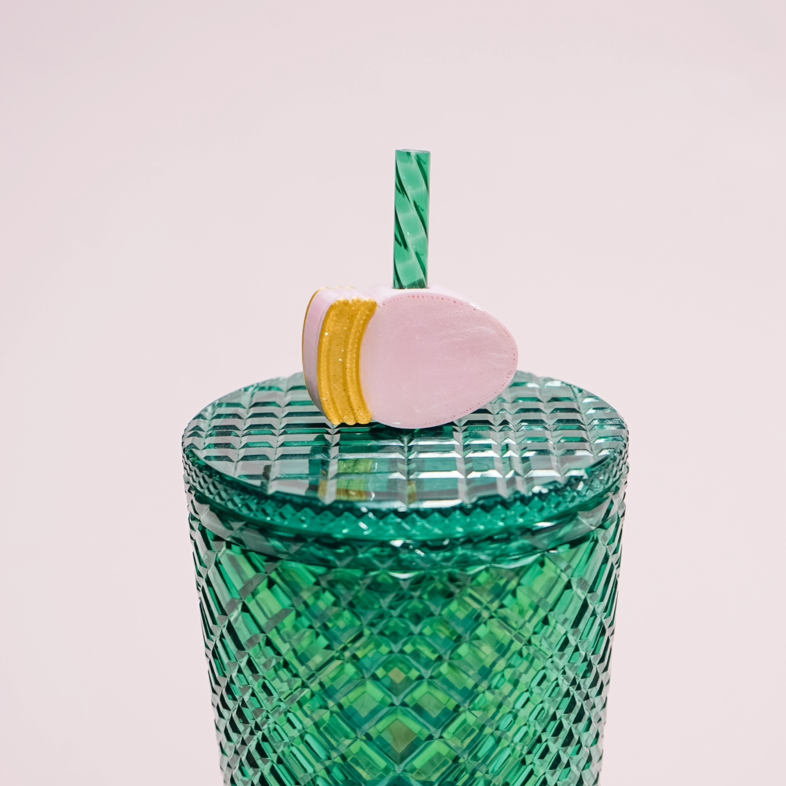 Christmas Light Straw Charm