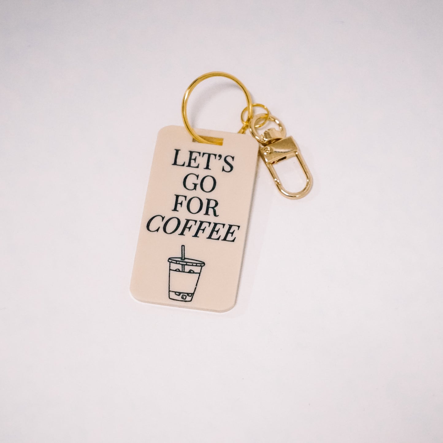 Coffee Bag Charm Keychain