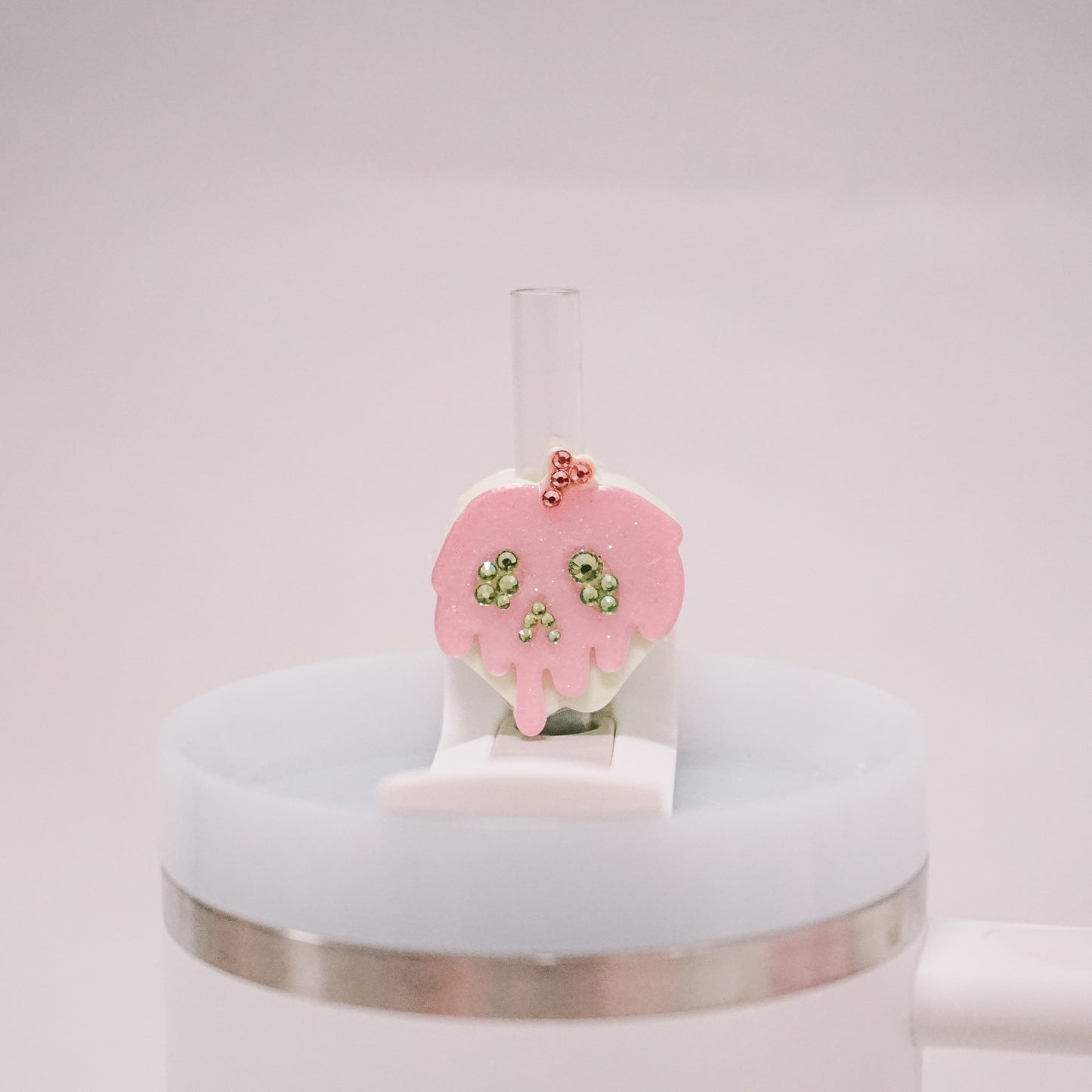 Pastel Poison Apple Straw Charm