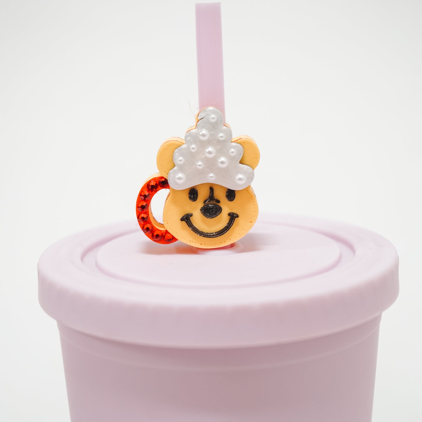 Bear Cup Straw Charm