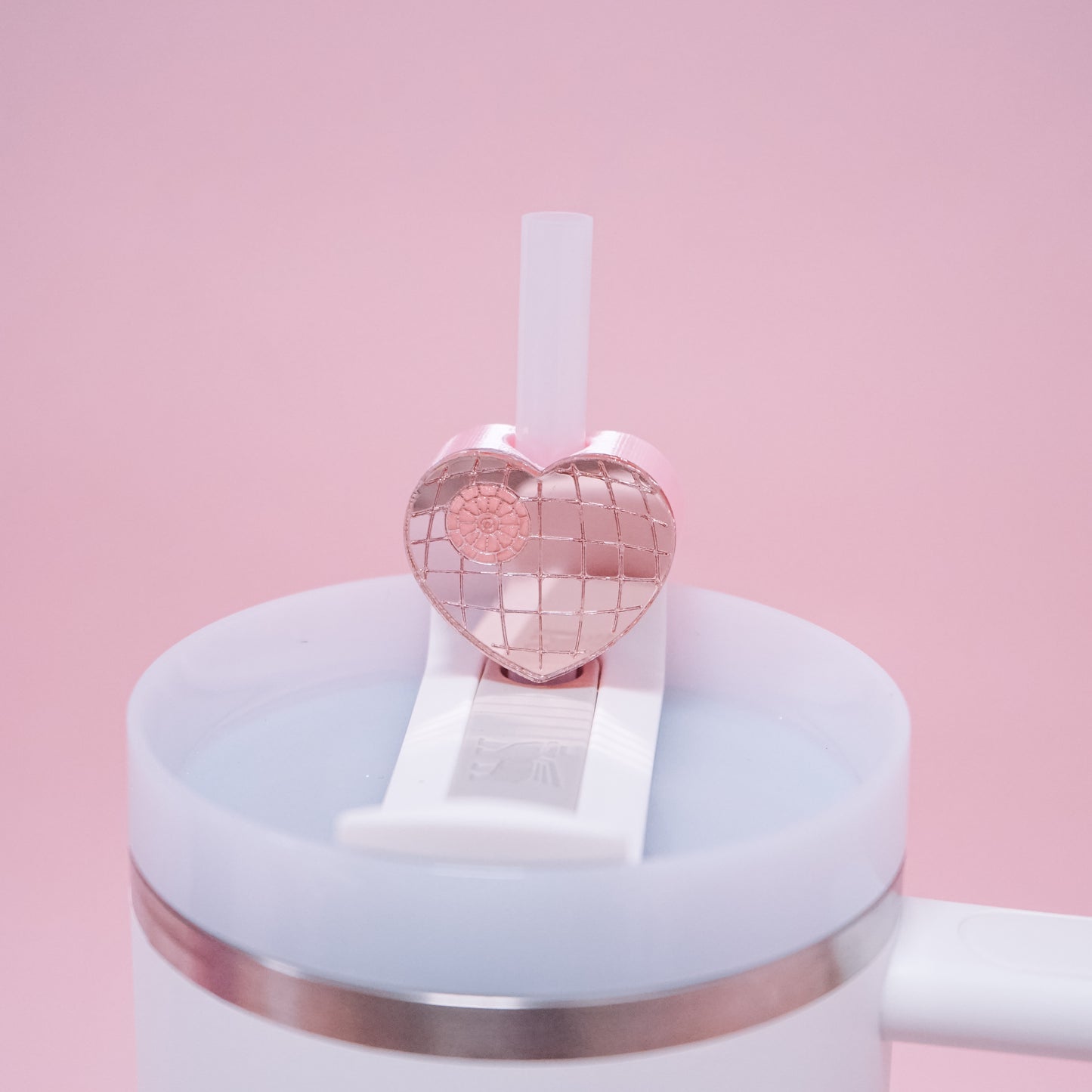 Disco Death Heart Straw Charm