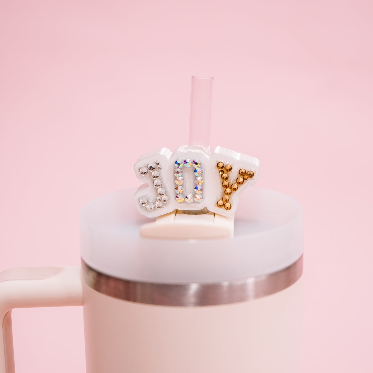 Varsity Joy Straw Charm