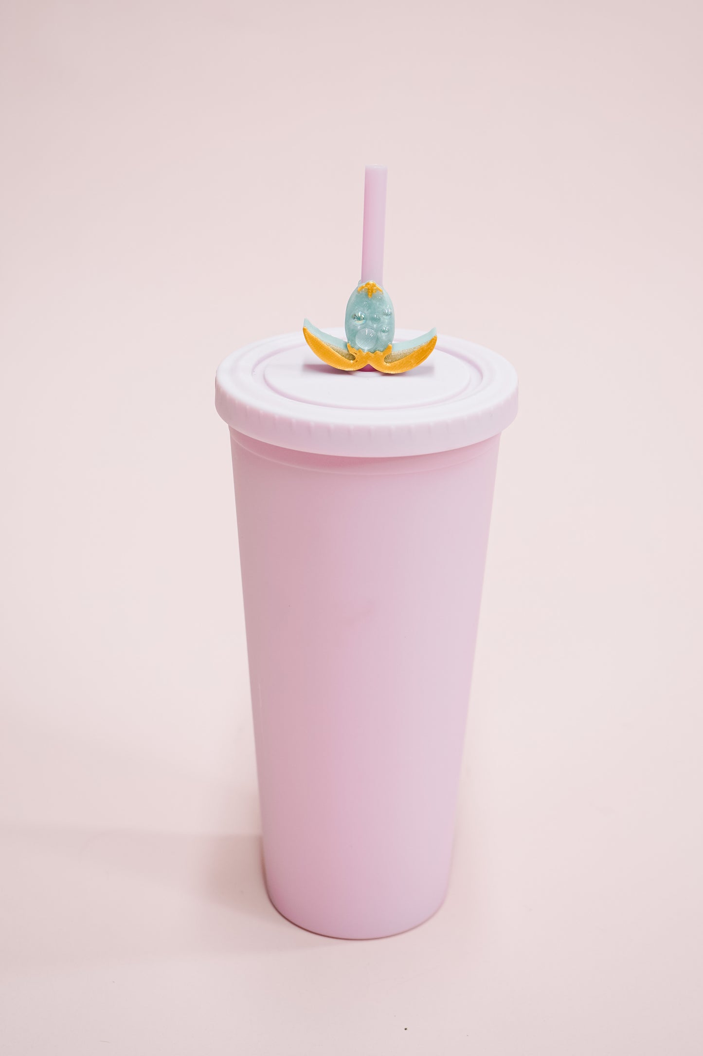 Gold Egg Straw Charm