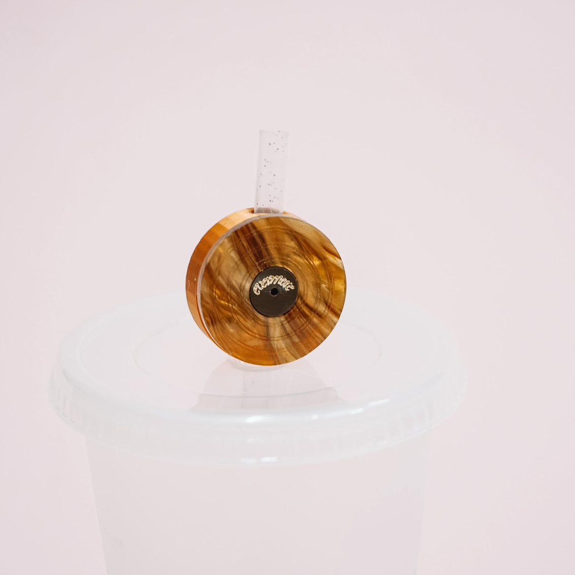 Record Straw Charm