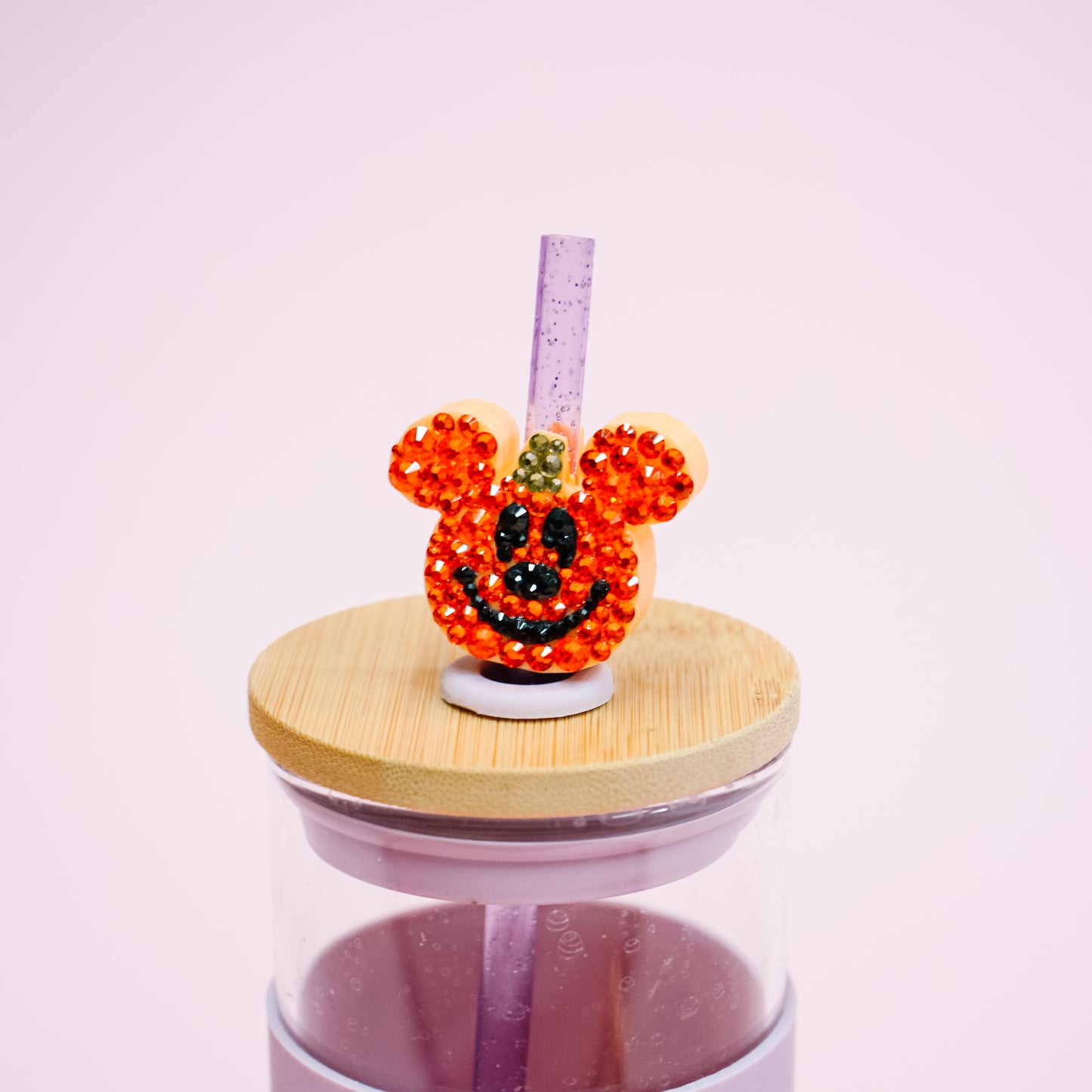 Mouse Pumpkin Straw Charm