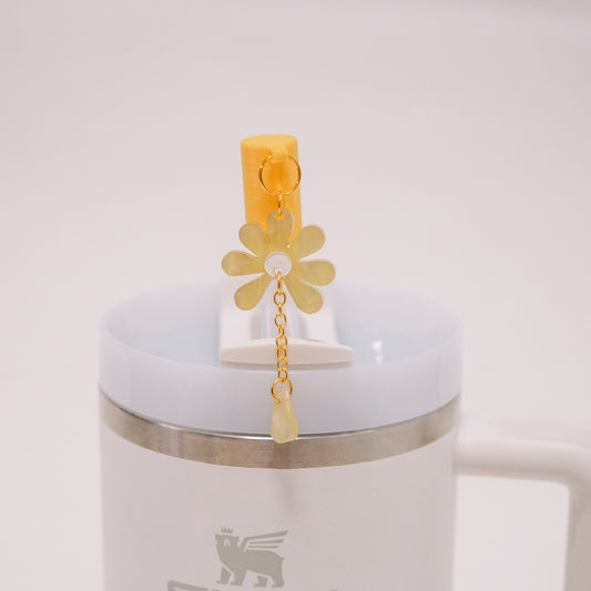 Daisy Charmed Straw Cover