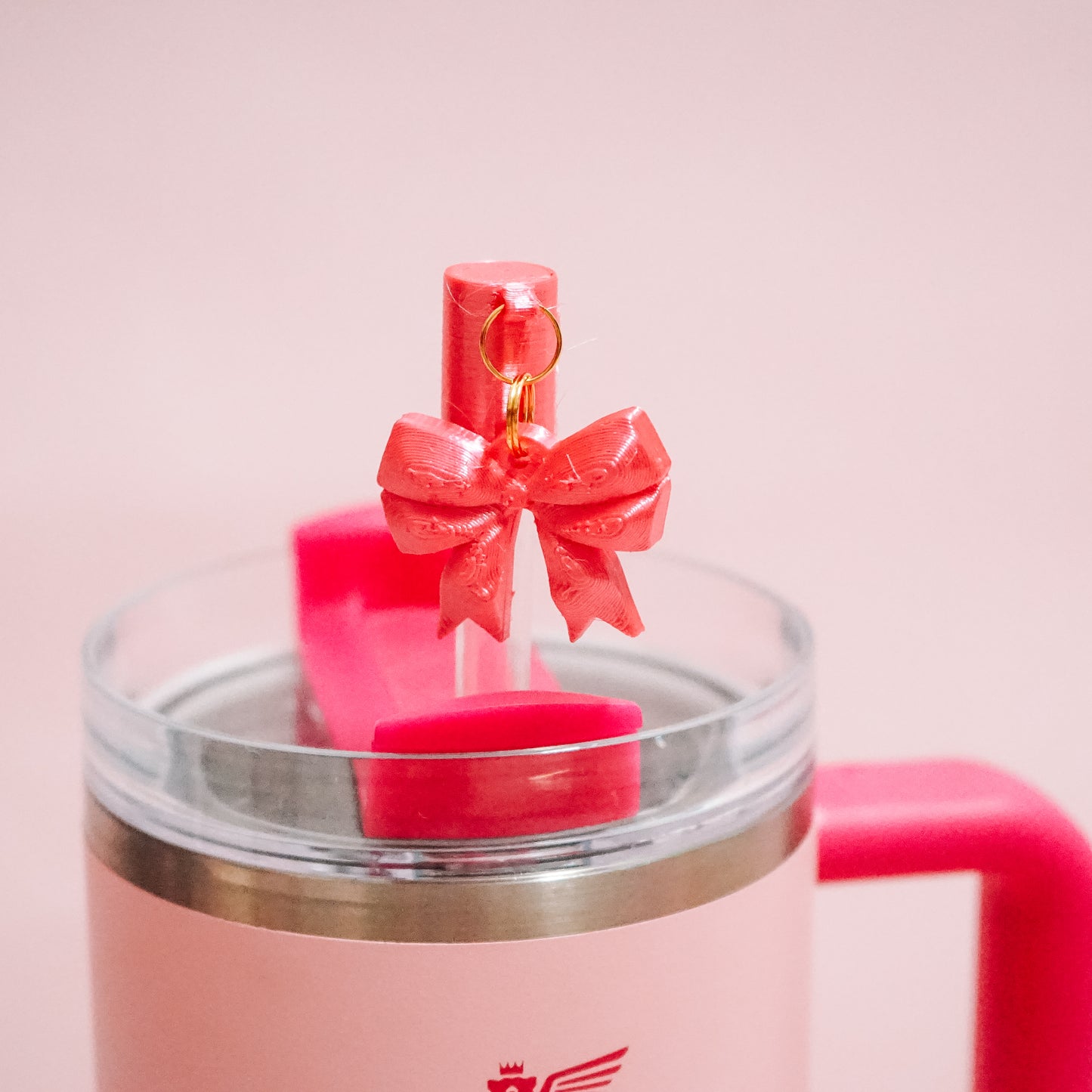 3D Bow Charmed Straw Cover