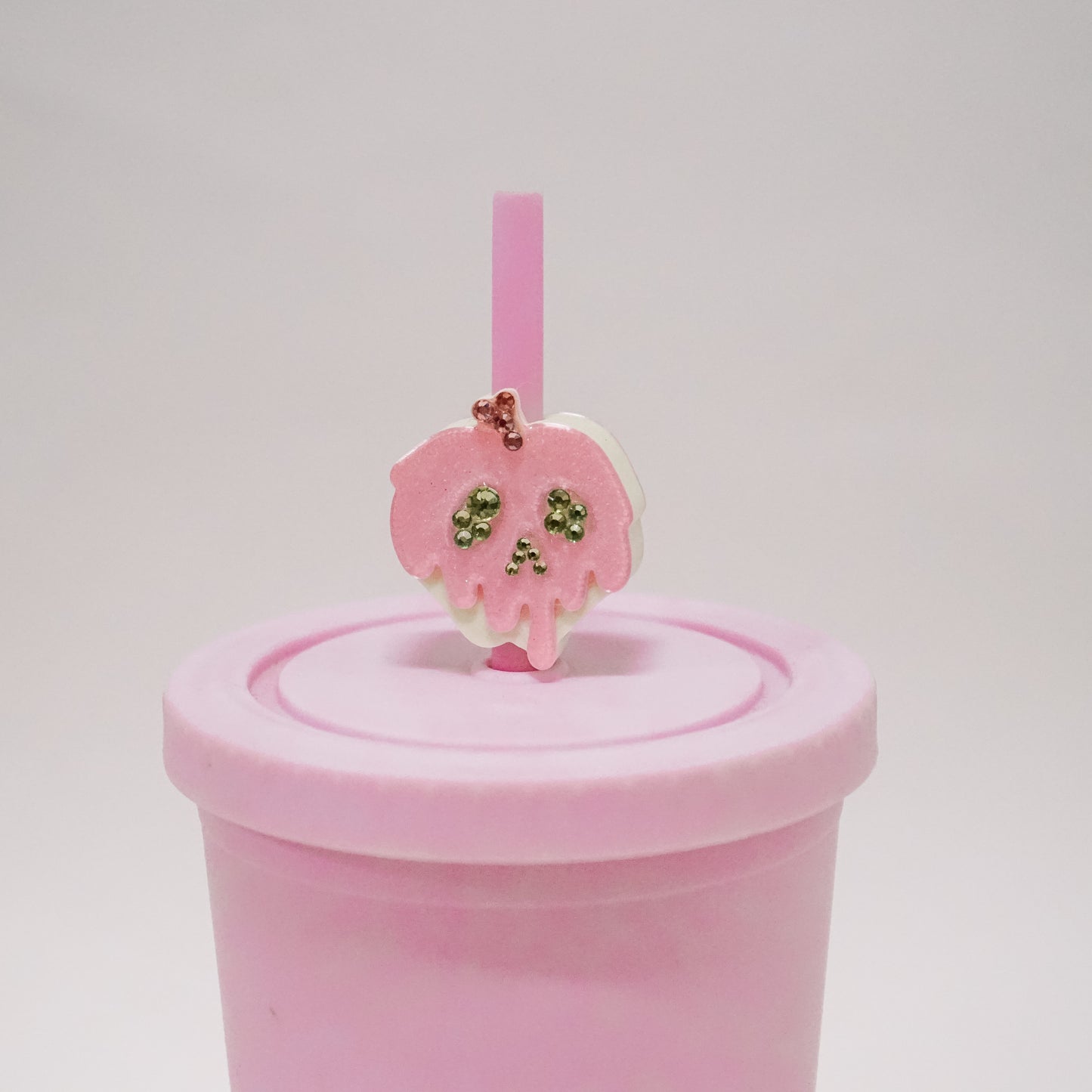 Pastel Poison Apple Straw Charm